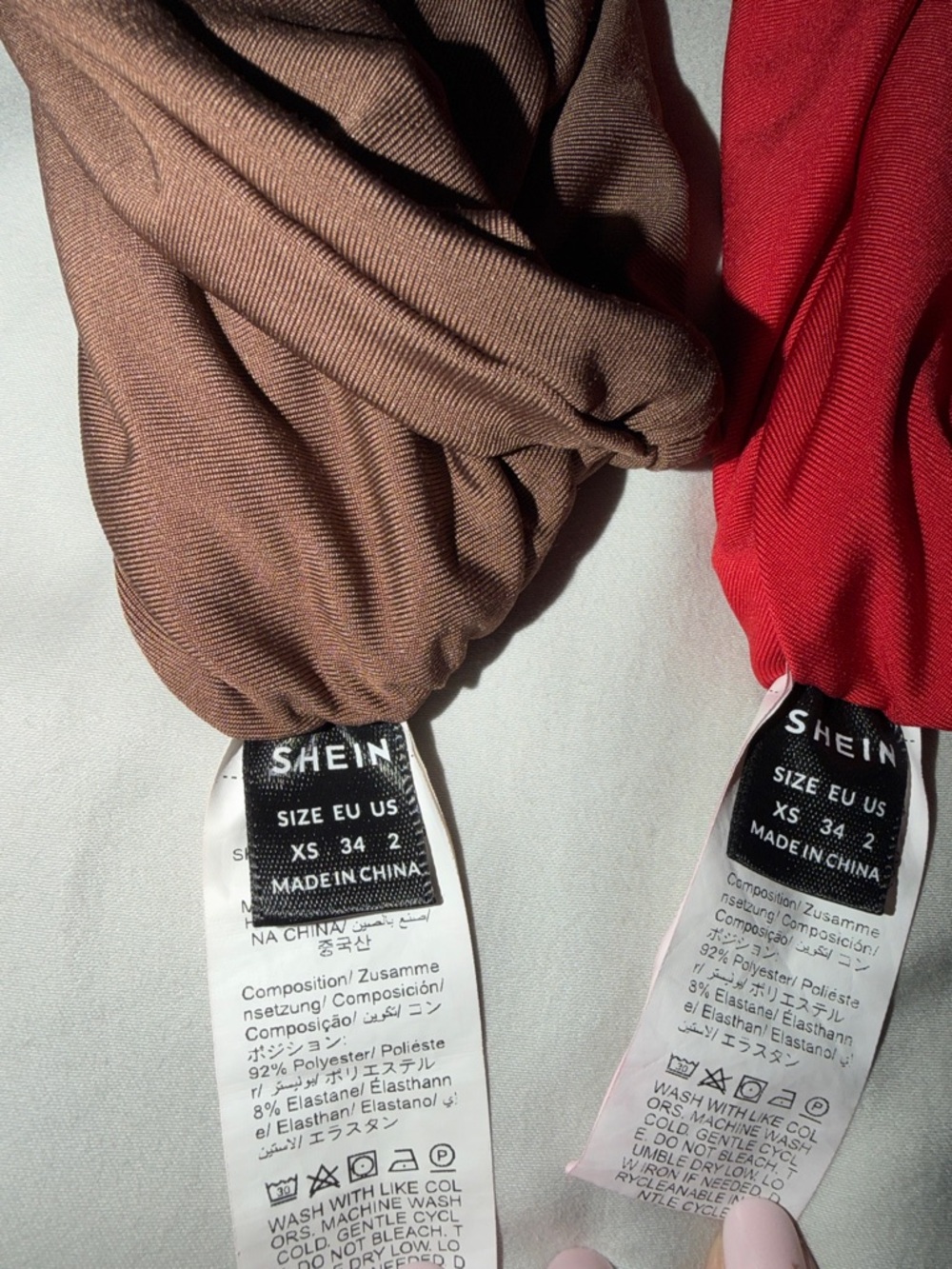 SHEIN Red and Brown Ruched Tank Top Set - Picture 4 of 6
